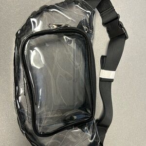 Clear Black Women's Belt Bag